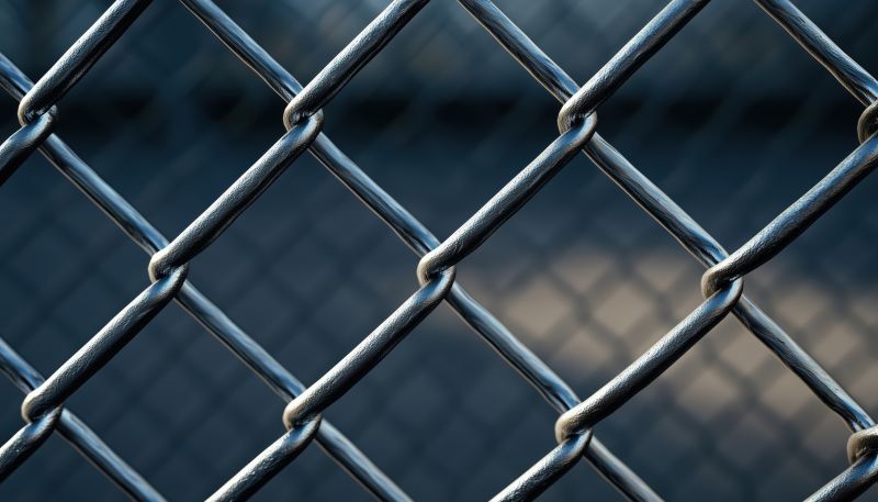 Close-up of Chain Link Mesh